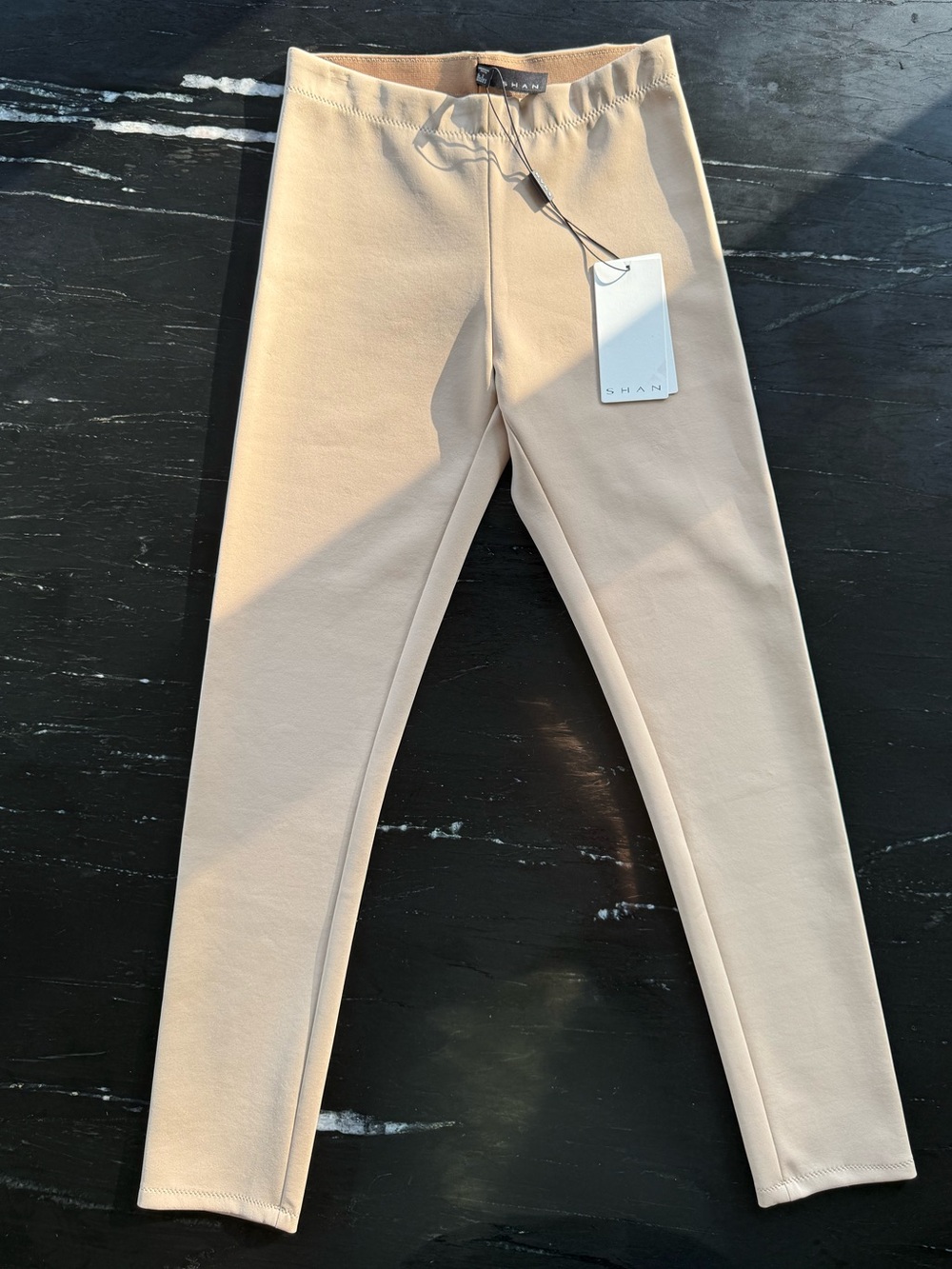 SHAN Canadian Slim Stretch Leggings - Beige size 2